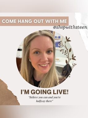 @shopwithsteen is going LIVE!!! Like this flyer to be notified ✨💕✨